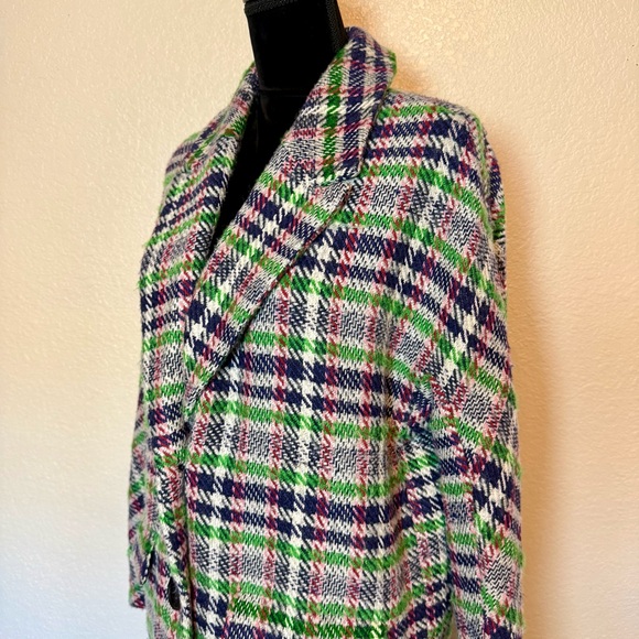 ASTR The Label Keller Plaid Wool Blend Coat Plaid Size Medium - Picture 6 of 15